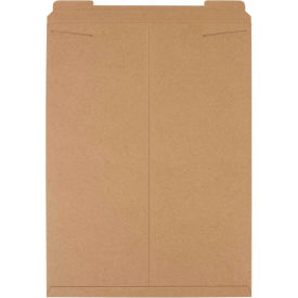 Stayflats Tab Lock Mailers, 20"W x 27"L, Kraft, 50/Pack