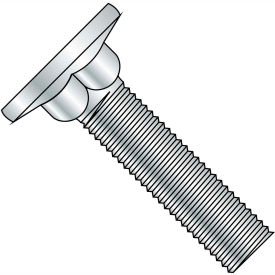 Carriage Bolt Flat Head Diameter .570-.640 Head Hgt .078-.107 Full Thread Zinc 1200 pcs