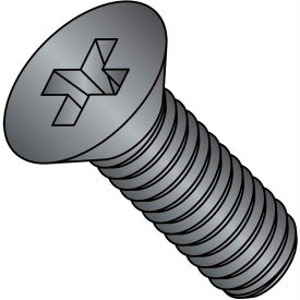 M3-0.5X8 Metric Phillips Flat Machine Screw, Stainless Steel Black Oxide, 4000 pcs