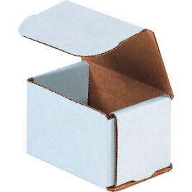 Corrugated Mailers, 3"L x 3"W x 2"H, White