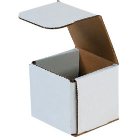 Corrugated Mailers, 3"L x 3"W x 3"H, White