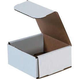 Corrugated Mailers, 4"L x 4"W x 2"H, White