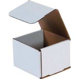 Corrugated Mailers, 4"L x 4"W x 3"H, White