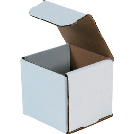 Corrugated Mailers, 4"L x 4"W x 4"H, White
