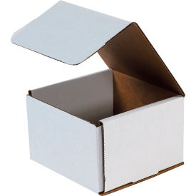 Corrugated Mailers, 6"L x 6"W x 4"H, White