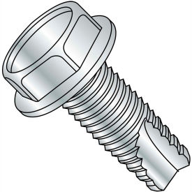 10-24X1/2 Unslotted Indented Hex Washer Thread Cutting Screw Fully Threaded Zinc 7000 pcs
