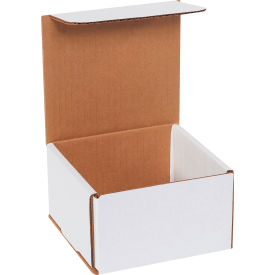 Corrugated Mailers, 5"L x 5"W x 3"H, White