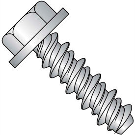 12-16X1/2 Unslotted Indented Hex Washer High Low Screw Fully Threaded 18-8 Stainless Steel 2500 pcs