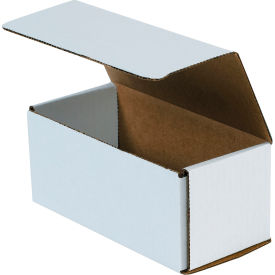 Corrugated Mailers, 7-1/2"L x 3-1/2"W x 3-1/4"H, White