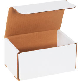 Corrugated Mailers, 6"L x 4"W x 3"H, White
