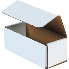 Corrugated Mailers, 6-1/2"L x 2-3/4"W x 2-1/2"H, White