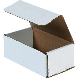 Corrugated Mailers, 6-1/2"L x 3-5/8"W x 2-1/2"H, White