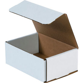 Corrugated Mailers, 6-1/2"L x 4-1/2"W x 2-1/2"H, White