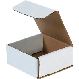 Corrugated Mailers, 4-3/8"L x 4-3/8"W x 2"H, White