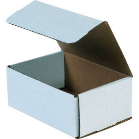 Corrugated Mailers, 7-1/8"L x 5"W x 3"H, White