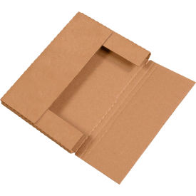 Corrugated Easy-Fold Mailers, 12-1/8"L x 9-1/8"W x 1"H, Kraft