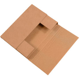 Corrugated Easy-Fold Mailers, 12-1/8"L x 9-1/8"W x 2"H, Kraft
