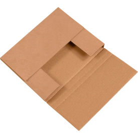 Corrugated Easy-Fold Mailers, 10-1/4"L x 8-1/4"W x 1-1/4"H, Kraft