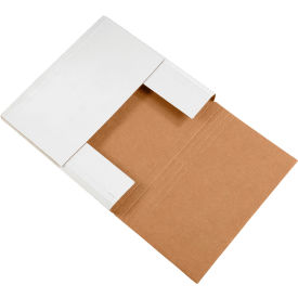 Corrugated Easy-Fold Mailers, 12-1/2"L x 12-1/2"W x 2"H, White