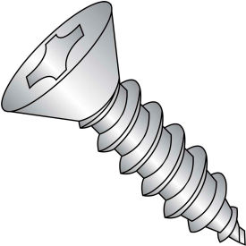 6 x 3/8 Phillips Flat Self Tapping Screw Type A Fully Threaded Stainless Steel - Pkg of 5000