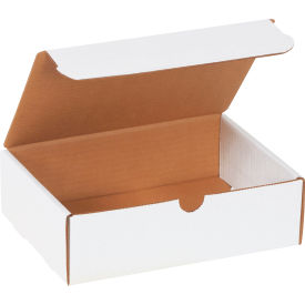 Corrugated Literature Mailers, 9"L x 6-1/2"W x 2-3/4"H, White