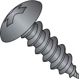 10-12X3/4 Phillips Full Contour Truss Self Tapping Screw Fully Threaded Black Oxide 6000 pcs