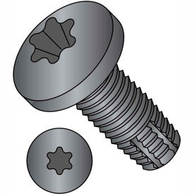 5/16-18X2 1/2 Six Lobe Pan Floor Board Screw Fully Threaded Black Phosphate, Pkg of 300