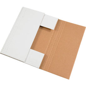 Corrugated Easy-Fold Mailers, 15"L x 11-1/8"W x 2"H, White