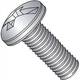 1/4-20X1/2 Combination Pan Head Machine Screw Fully Threaded 18 8 Stainless Steel, 1000-Pack