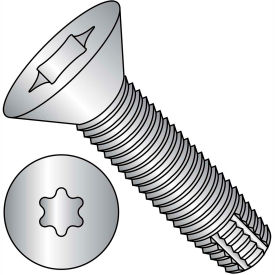 5/16-18X2 Six Lobe Flat Thread Cutting Screw Type F Full Thrd 18 8 Stainless Steel, Pkg of 500