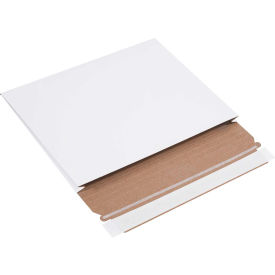 Gusseted Mailers, 7-3/4"W x 10"L x 1"D, White, 100/Pack