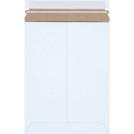 Self Seal Stayflats Mailers, 9"W x 11-1/2"L, White, 100/Pack