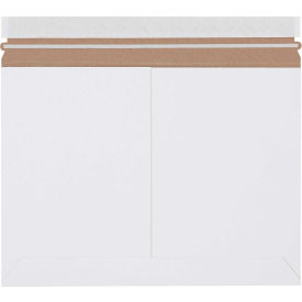 Stayflats Lite Side Loading Mailers, 12-1/4"W x 9-3/4"L, White, 200/Pack