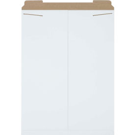 Stayflats Tab Lock Mailers, 20"W x 27"L, White, 50/Pack