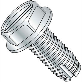 12-24X3/4 Slotted Indented Hex Washer Thread Cutting Screw Zinc 3000 pcs