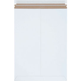 Stayflats Plus Self-Seal Mailers, 13"W x 18"L, White, 100/Pack