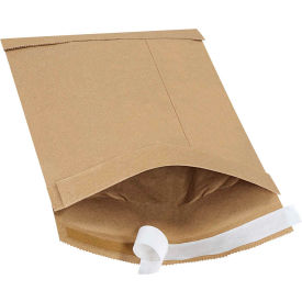 Self Seal Padded Mailers, #1, 7-1/4"W x 12"L, Kraft, 100/Pack