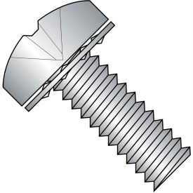 6-32X1/4 Phillips Pan Internal Sems Machine Screw Fully Threaded Stainless, Pkg of 5000