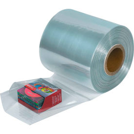 PVC Shrink Tubing, 100 Ga., 10"W x 1500'L, Clear, 1 Roll