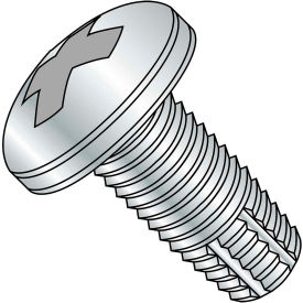 4-40X1/4 Phillips Pan Thread Cutting Screw Type F Fully Threaded Zinc Bake, Pkg of 10000