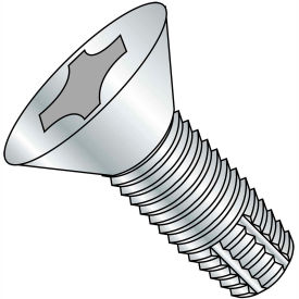 1/4-20X1 Phillips Flat Thread Cutting Screw Type F Fully Threaded Zinc Bake, Pkg of 3000