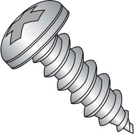12 x 2-1/2 Phillips Pan Self Tapping Screw Type A Full Thread 18-8 Stainless Steel - Pkg of 1000