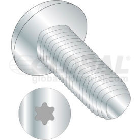 M2.5-0.45X10 6 Lobe Recess Thread Rolling Screw Full Thread Zinc Bake Wax 1500 pcs