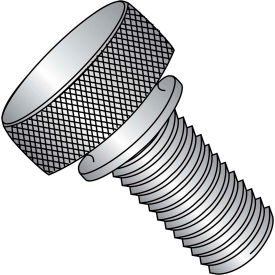 10-32 x 1/2" Knurled Thumb Screw w/ Washer Face - FT - 18-8 Stainless Steel - Pkg of 100