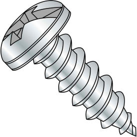 8-15X1 1/4 Combination Pan Head Self Tapping Screw Full Thread Zinc Bake 4000 pcs