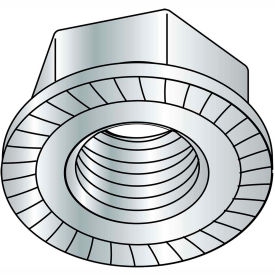 5/8-18 Serrated Flange Hex Lock Nuts Case Hardened Zinc Bake, Pkg of 150