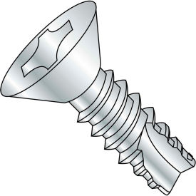 #8 x 5/8 Phillips Flat Thread Cutting Screw Type 25 Fully Threaded Zinc Bake - Pkg of 10000