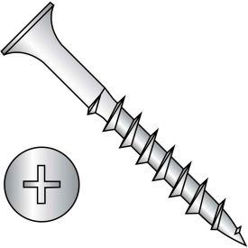 #8 x 1 3/4 Phillips Bugle Head Exterior Wood Deck Screw Stainless Steel - Pkg of 1000