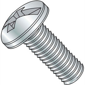 1/4-20X2 Combination Pan Head Machine Screw Fully Threaded Zinc, Pkg of 900