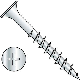 #8 x 3-1/2 Phillips Bugle Head Course Thread Sharp Point Deck Screw Dacrotized - Pkg of 700